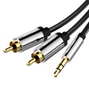 3,5 mm muški na 2x RCA muški audio kabel 2 m Vention BCFBH crni