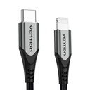 USB 2.0 na Lightning kabel Vention TACHH 2m sivi