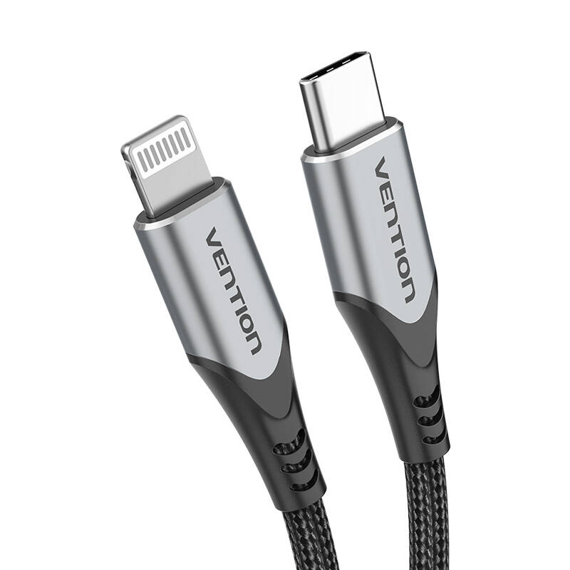 USB 2.0 na Lightning kabel Vention TACHH 2m sivi