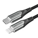 USB 2.0 na Lightning kabel Vention TACHH 2m sivi