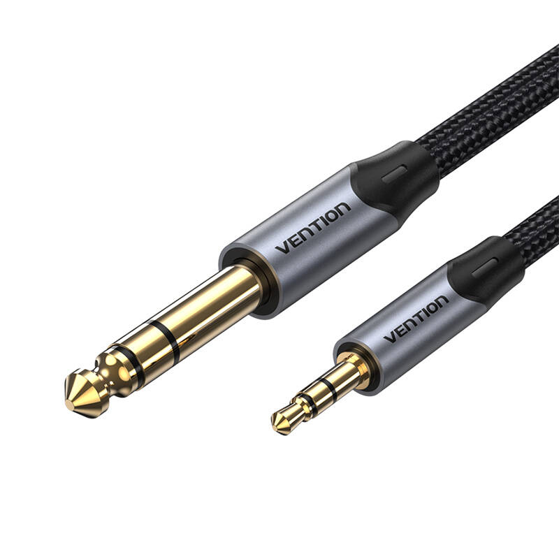 Vention BAUHD TRS 3,5 mm muški na muški 6,35 mm audio kabel 0,5 m sivi