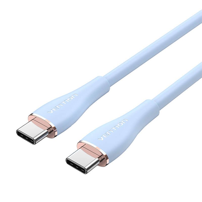 USB-C 2.0 na USB-C 5A kabel Vention TAWSG 1,5 m svijetloplavi silikon