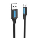 USB 2.0 A na Micro-B 3A kabel 0,5m Vention COLBD crni