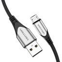 USB 2.0 A na Micro-B 3A kabel 0,5 m Vention COAHD sivi