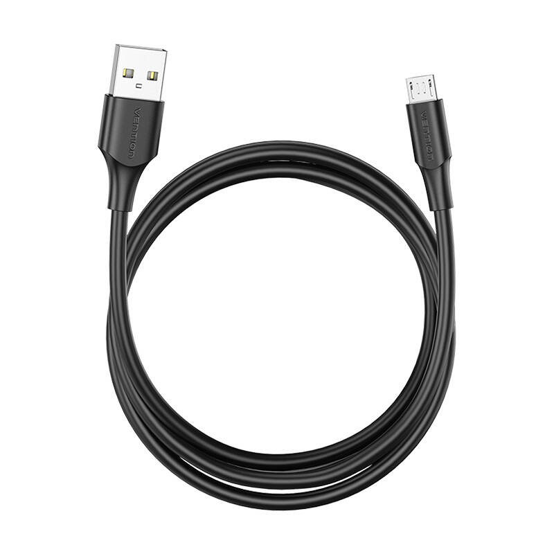 USB 2.0 A muški na Micro-B muški 2A kabel Vention CTIBC 0,25 m crni