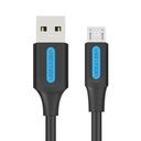 USB 2.0 A na Micro-B 3A kabel 1,5m Vention COLBG crni