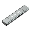 Višenamjenski USB2.0 čitač kartica Vention CCJH0 sivi