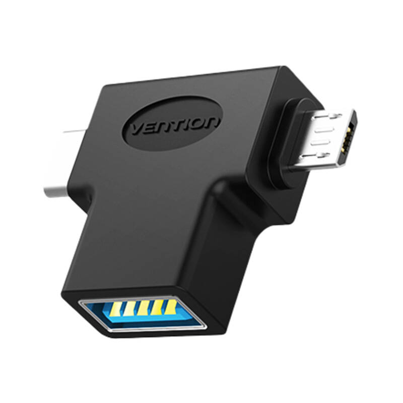 USB na USB-C i mikro USB OTG adapter Vention CDIB0