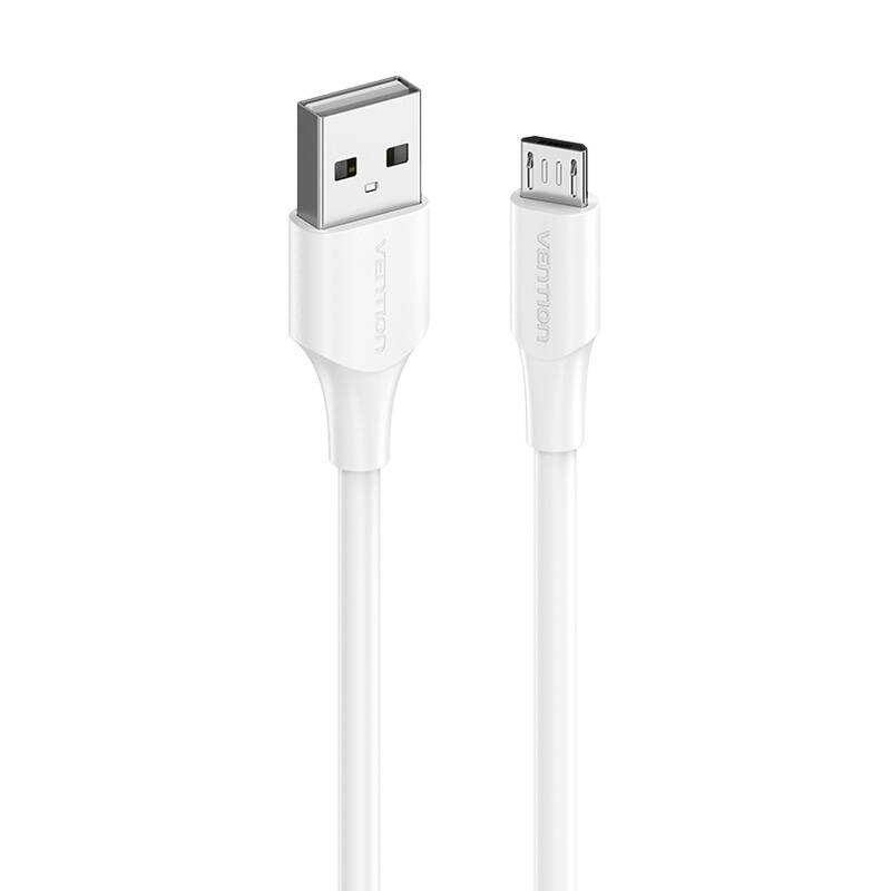 USB 2.0 muški na Micro-B muški 2A 1,5m Vention CTIWG (bijeli)