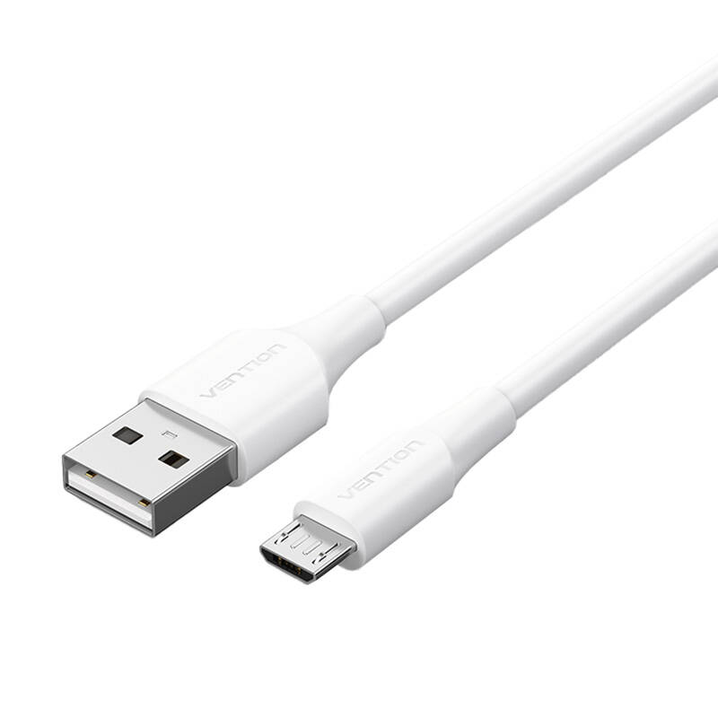 USB 2.0 muški na Micro-B muški 2A 1,5m Vention CTIWG (bijeli)