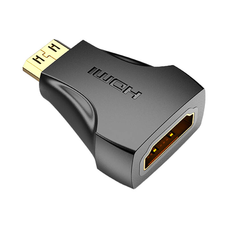 Ženski HDMI na muški Mini HDMI adapter Vention AISB0 (crni)