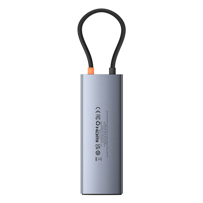 Hub 10u1 Baseus Metal Gleam II serija, USB-C do 1xHDMI, USB-A (10Gbps), USC-C, 2xUSB-A, Ethernet RJ45, SD/TF kartica, mini-jack 3,5 mm, USB-C(PD)