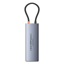 Hub 10u1 Baseus Metal Gleam II serija, USB-C do 1xHDMI, USB-A (10Gbps), USC-C, 2xUSB-A, Ethernet RJ45, SD/TF kartica, mini-jack 3,5 mm, USB-C(PD)