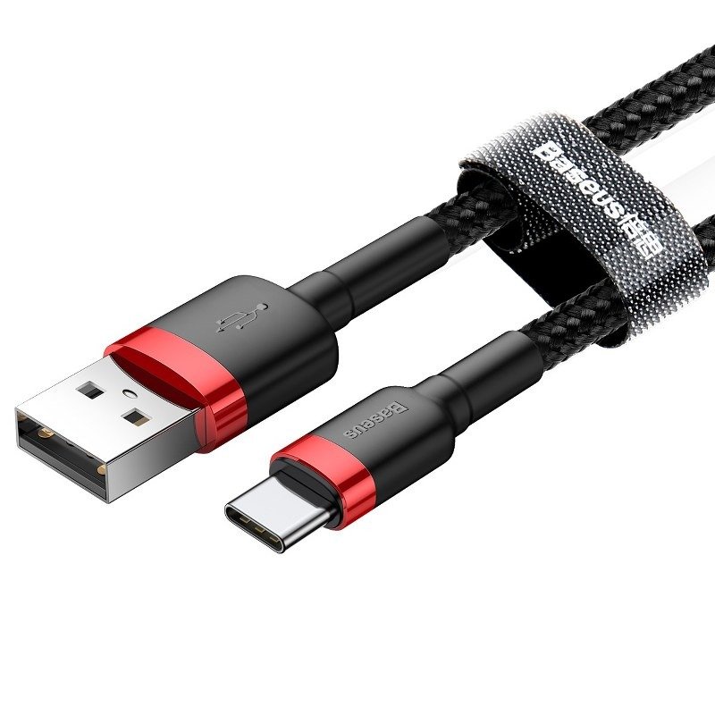 Baseus Cafule kabel USB-C 3A 0,5m (crveni+crni)