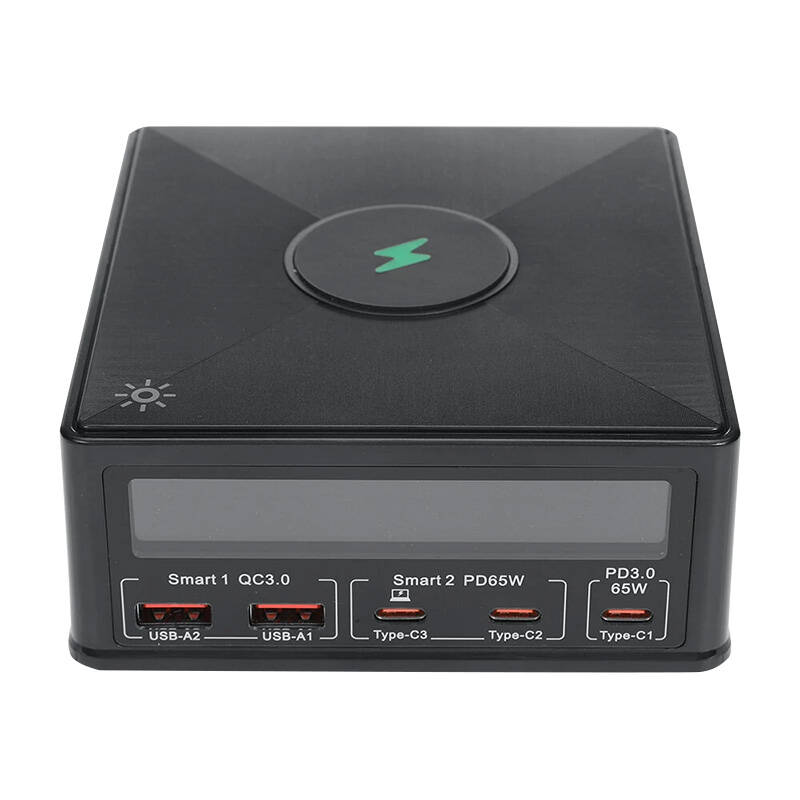 Punjač Blitzwolf 868H, 2xUSB-A, 3xUSB type-C, 160W (crni)