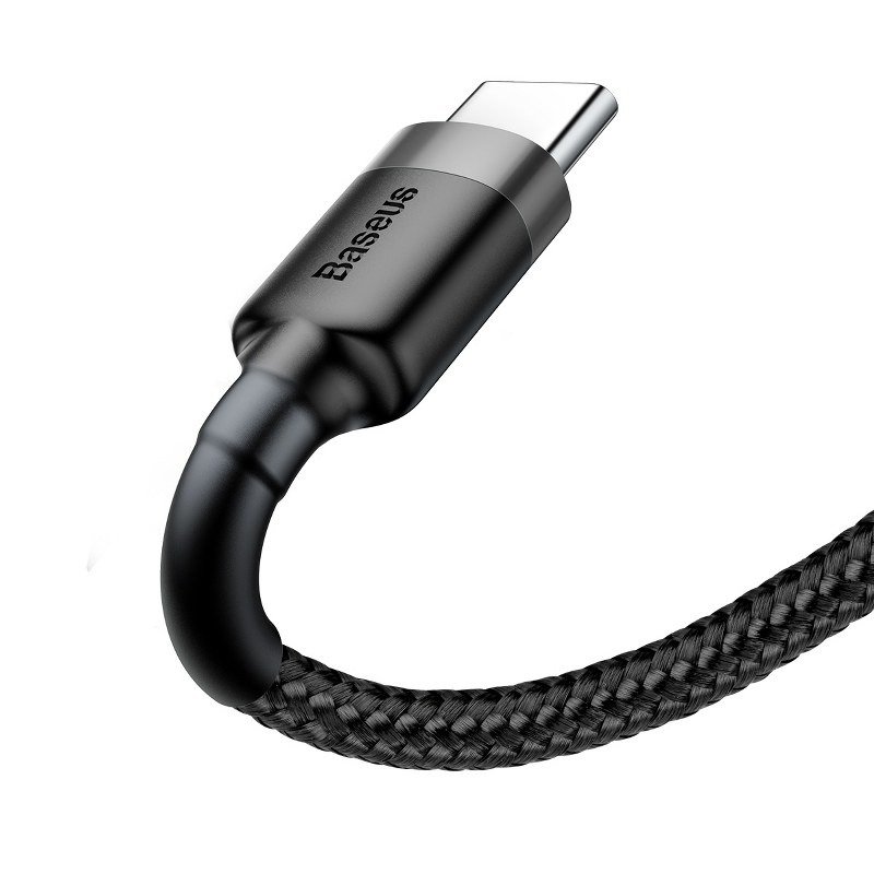 Baseus Cafule kabel USB-C 3A 0.5m (siva+crna)