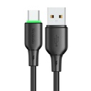 USB na USB-C kabel Mcdodo CA-4751 s LED svjetlom 1,2 m (crni)