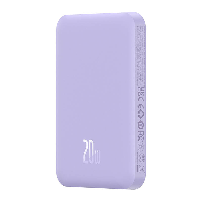 Magnetic Mini Powerbank Baseus 5000mAh 20W (ljubičasta)