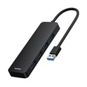 4u1 Hub Baseus UltraJoy Lite USB-A na USB 3.0 15 cm (crni)