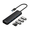 4u1 Hub Baseus UltraJoy Lite USB-A na USB 3.0 15 cm (crni)