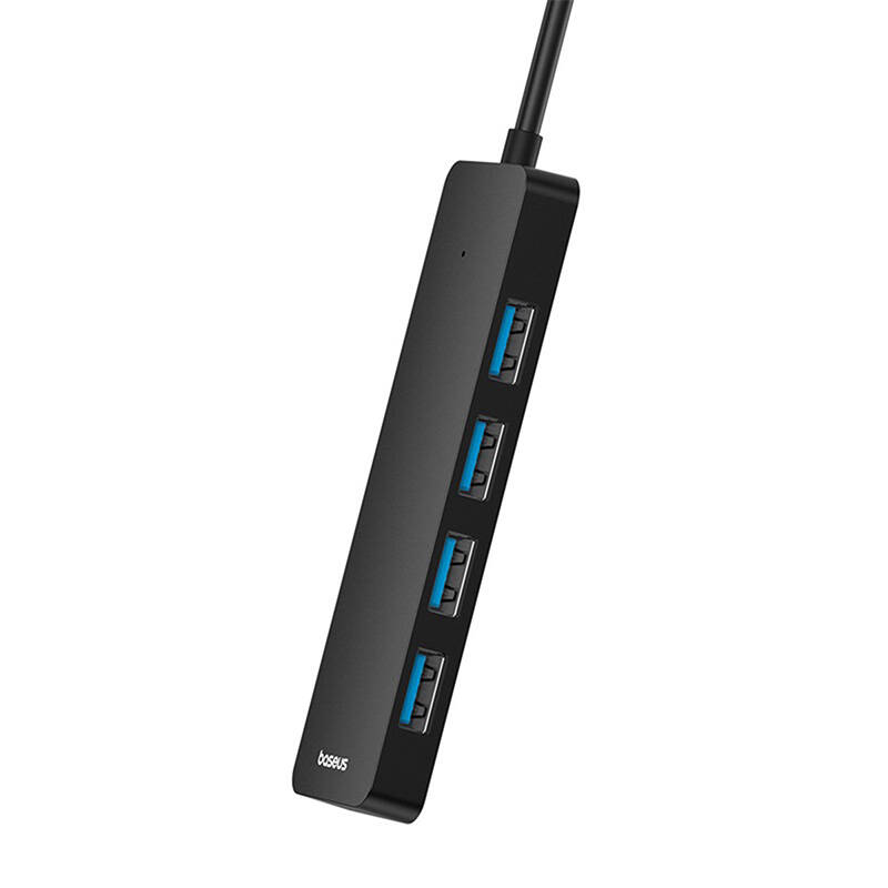 4u1 Hub Baseus UltraJoy Lite USB-A na USB 3.0 50cm (crni)