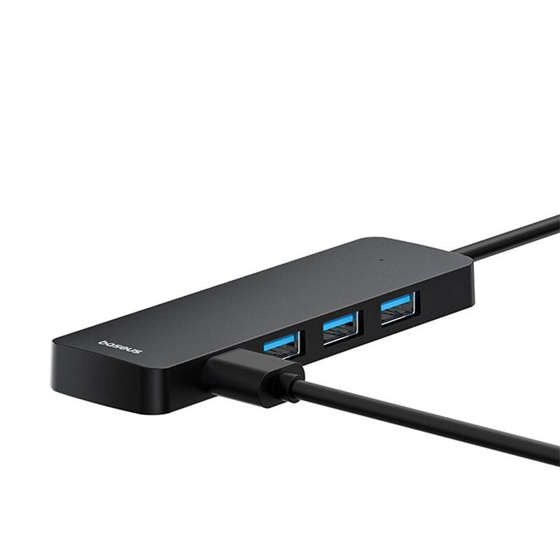 4u1 Hub Baseus UltraJoy Lite USB-A na USB 3.0 50cm (crni)