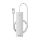 4u1 Hub Baseus UltraJoy Lite USB-A na USB 3.0 1m (bijeli)