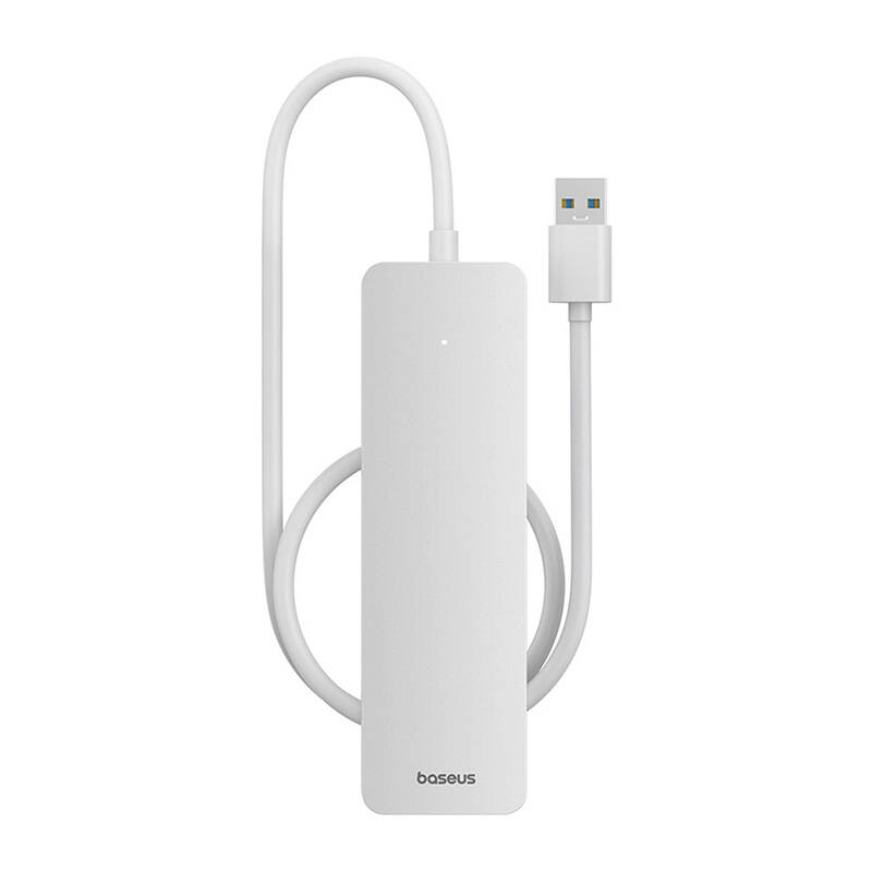 4u1 Hub Baseus UltraJoy Lite USB-A na USB 3.0 50 cm (bijeli)