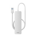 4u1 Hub Baseus UltraJoy Lite USB-A na USB 3.0 50 cm (bijeli)