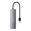 4u1 čvorište Baseus UltraJoy Lite USB-A na USB 3.0 15 cm (sivo)