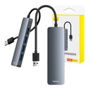 4u1 čvorište Baseus UltraJoy Lite USB-A na USB 3.0 15 cm (sivo)