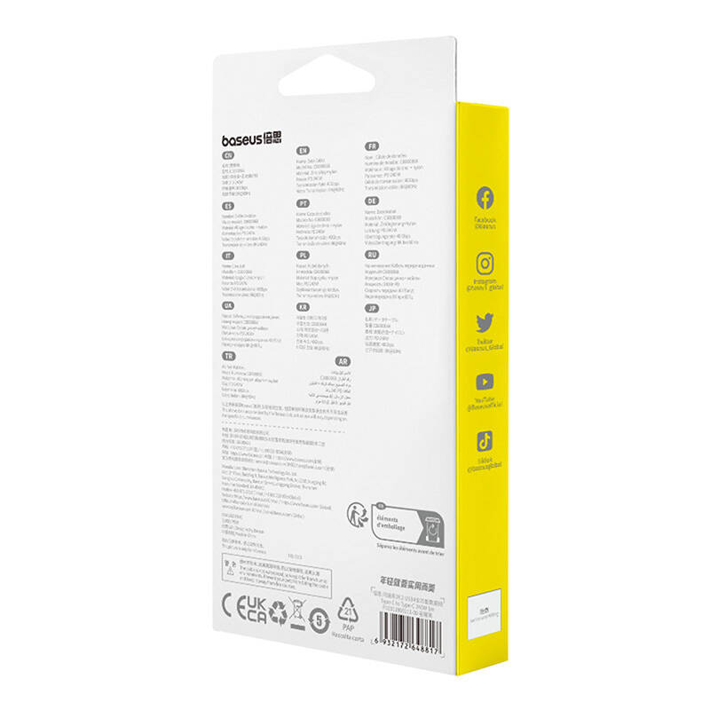 Quick Charge USB-C Baseus Flash 240W 1m (crna)