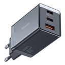 Mcdodo CH-1544 GaN zidni punjač, ​​2x USB-C, 1x USB, 67W + USB-C na USB-C kabel (crni)