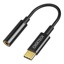 Adapter Choetech AUX003 USB-C na 3,5 mm audio priključak adapter (crni)