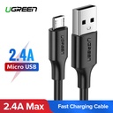 Micro USB kabel UGREEN QC 3.0 2.4A 0.25m (crni)