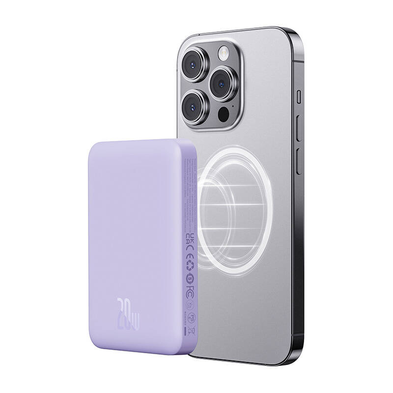 Magnetic Mini Air Powerbank Baseus 10000mAh 20W (ljubičasta)