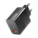 Punjač USB-C+USB-A 33W Essager GaN (crni)