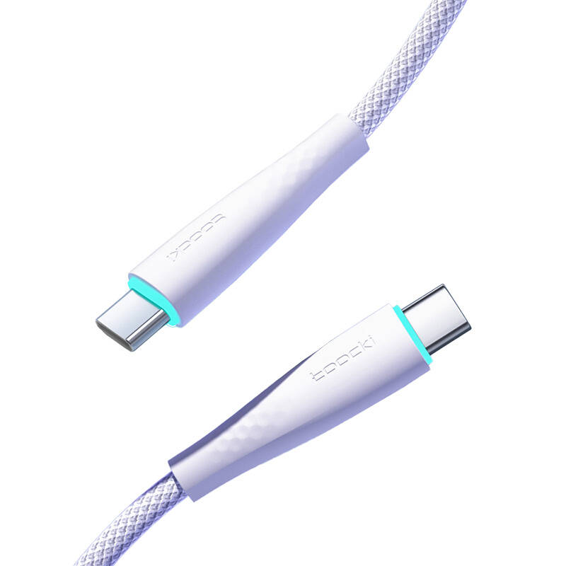 Kabel USB-C na USB-C Toocki TXCTT1- BMH01-P, 1m, PD, FC 100W (ljubičasti)