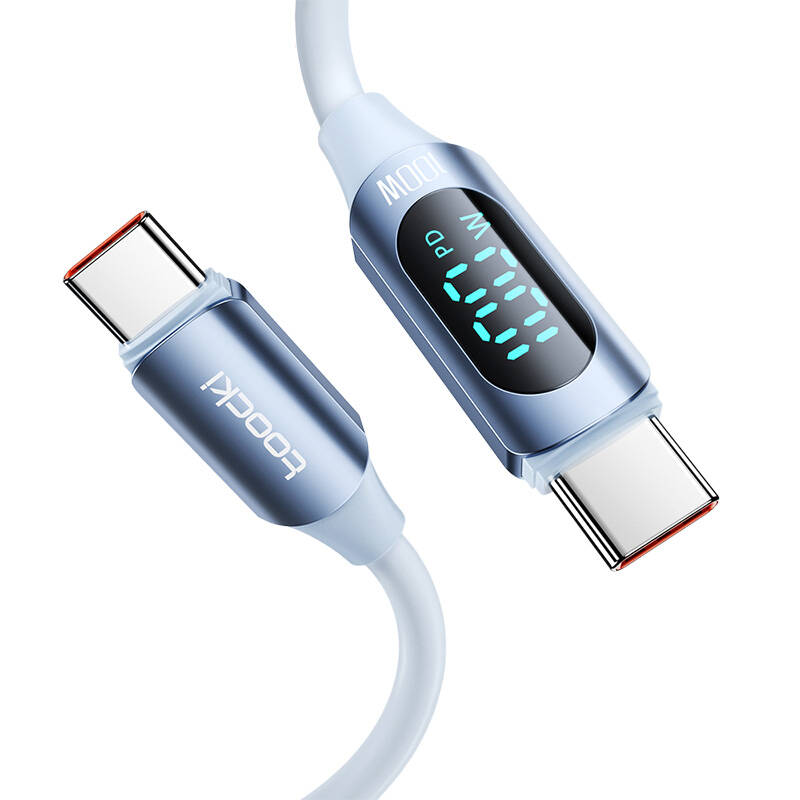 Kabel USB-C na USB-C Toocki TXCTT1- XX04-B2, 2m, FC 100W (plavi)