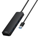 Hub Baseus UltraJoy Series Lite 4-port 15cm (USB na USB3.0*4) (crni)