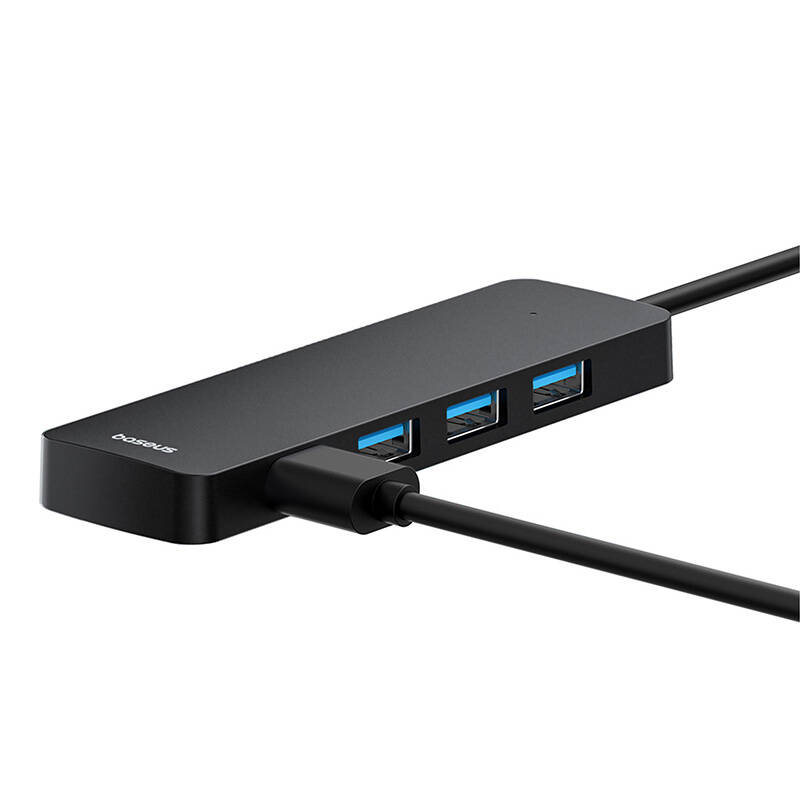 Hub Baseus UltraJoy Series Lite 4-port 15cm (USB na USB3.0*4) (crni)