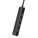 Hub Baseus UltraJoy Series Lite 4-Port 2m (USB na USB3.0*4) (crni)