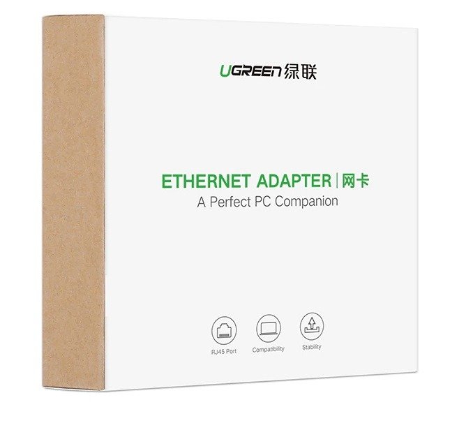 Vanjski adapter UGREEN Gigabit Ethernet USB 3.0 (sivo)