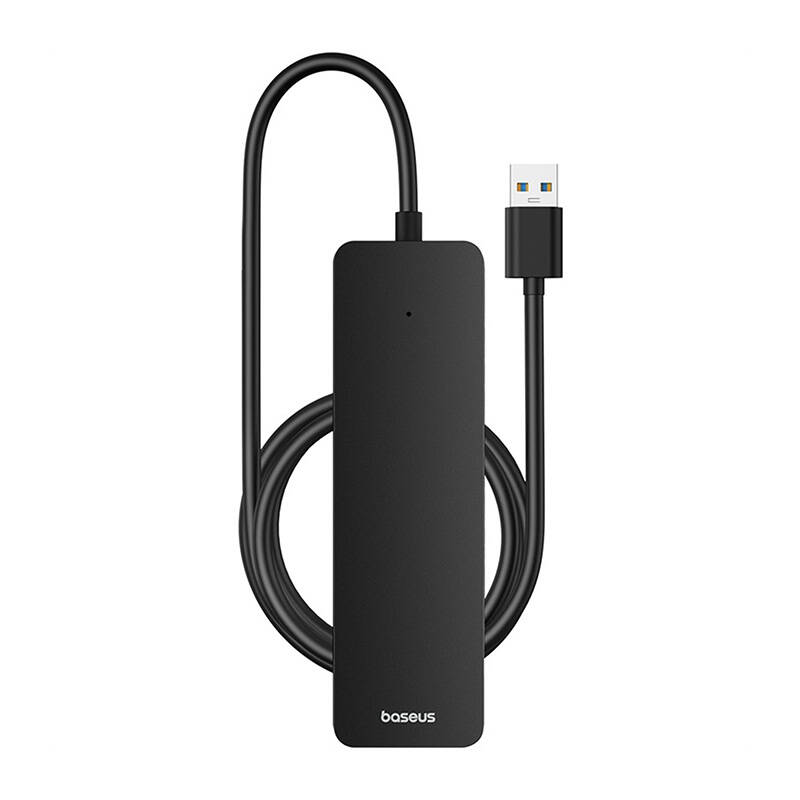 4u1 Hub Baseus UltraJoy Lite USB-A na USB 3.0 1m (crni)