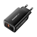 Zidni punjač USB-C+USB-A 65W Essager GaN (crni)