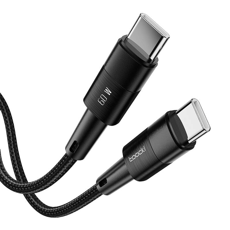 Kabel USB-C na USB-C Toocki TXCTT2-YS03, 1m, FC 60W (crni)