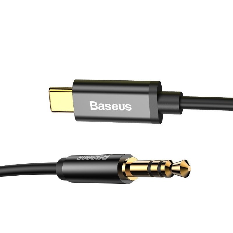 Baseus Yiven Audio kabel USB-C na mini priključak 3,5 mm, 1,2 m (crni)