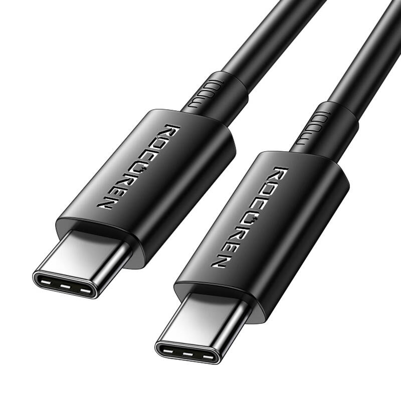 Kabel za brzo punjenje Rocoren USB-C na USB-C Simples Series 100W, 1m (crni)