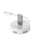 Baseus Hub 4u1 USB na USB 3.0 + 3x USB 2.0 15 cm (bijeli)