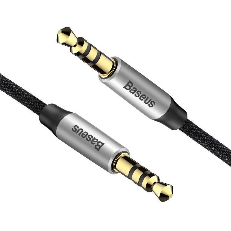 Baseus Yiven audio kabel mini jack 3,5mm AUX, 1m (crna+srebrna)